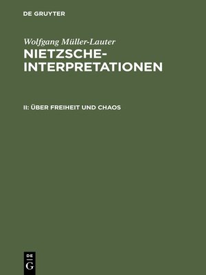 cover image of Über Freiheit und Chaos